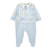 MONNALISA - Bear Babygrow Two Piece Set - Blue