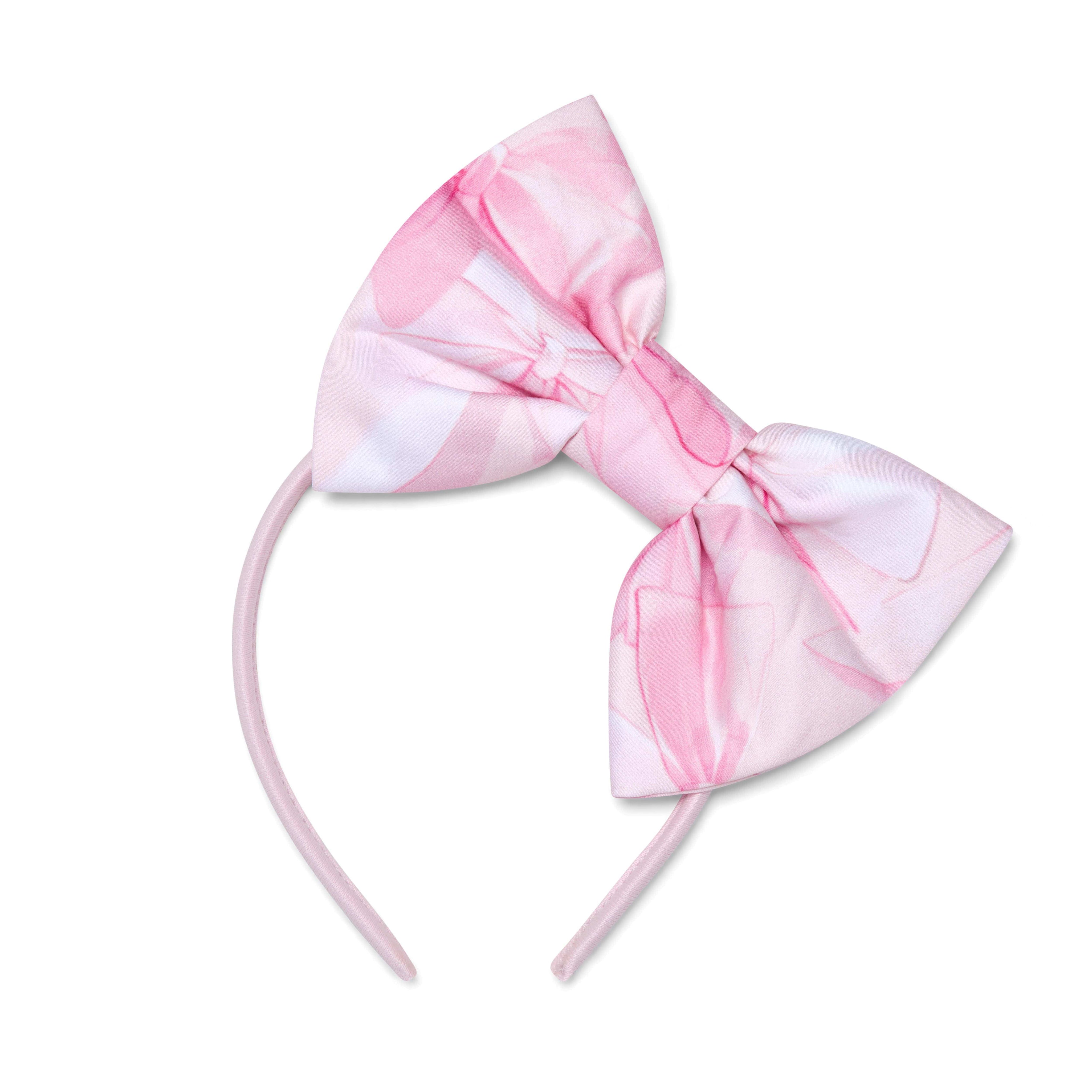 A DEE - Ronda Bow-tique Bow Print Hairband - Pink