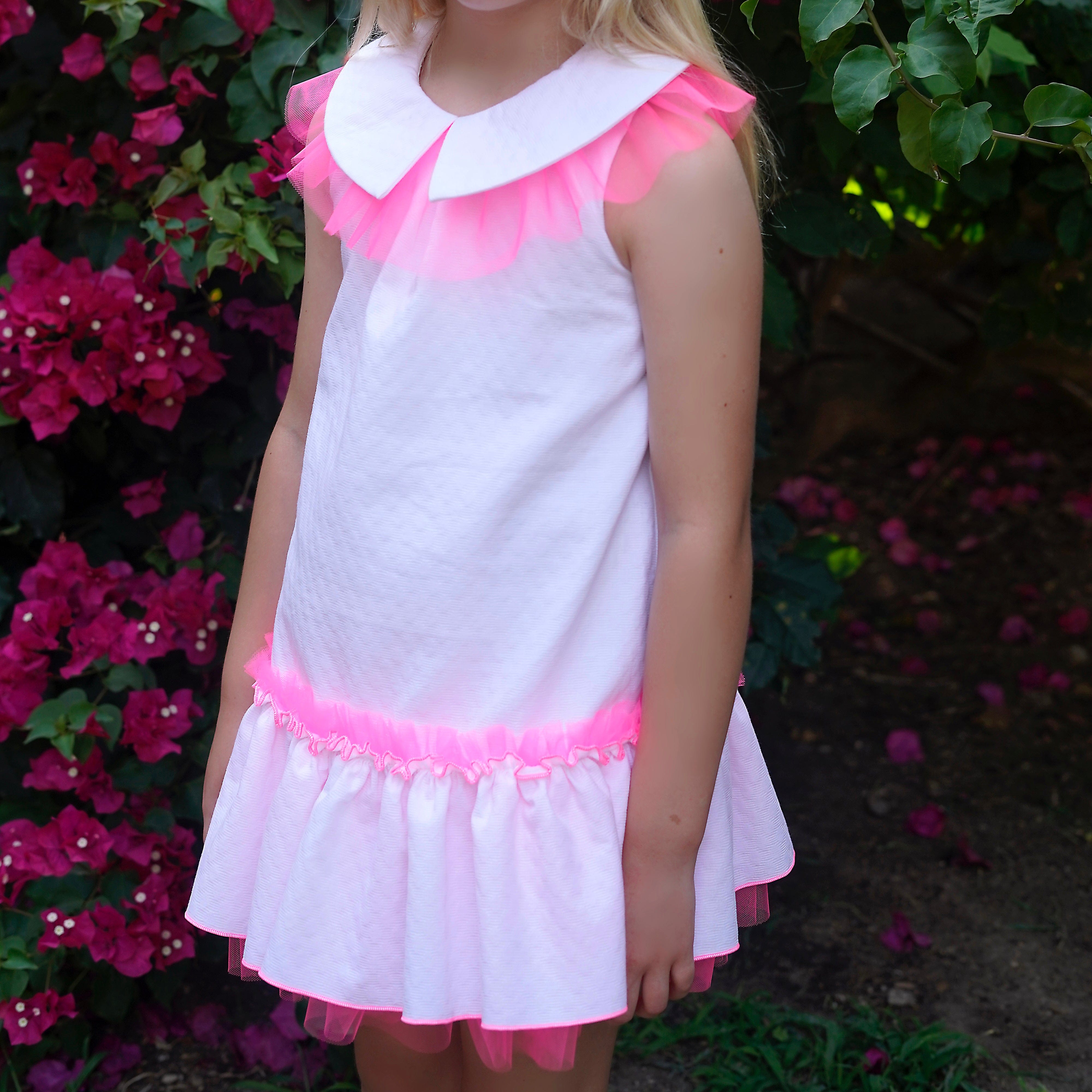 BABINE - Neon Dress   - Pink