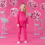 A DEE - Winter Bloom Amara Flare Tracksuit - Fuchsia