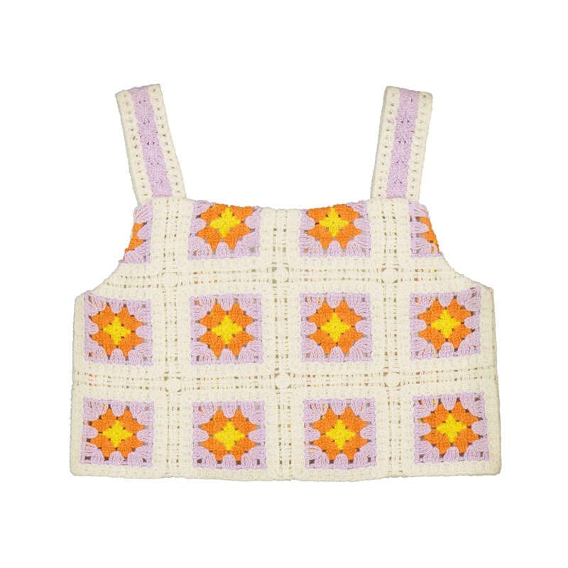 MAYORAL - Crochet Top Short Set - Lilac