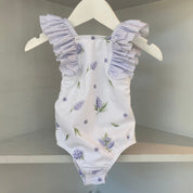 MEIA PATA -  Lavender Print Aruba Swimsuit - Lilac