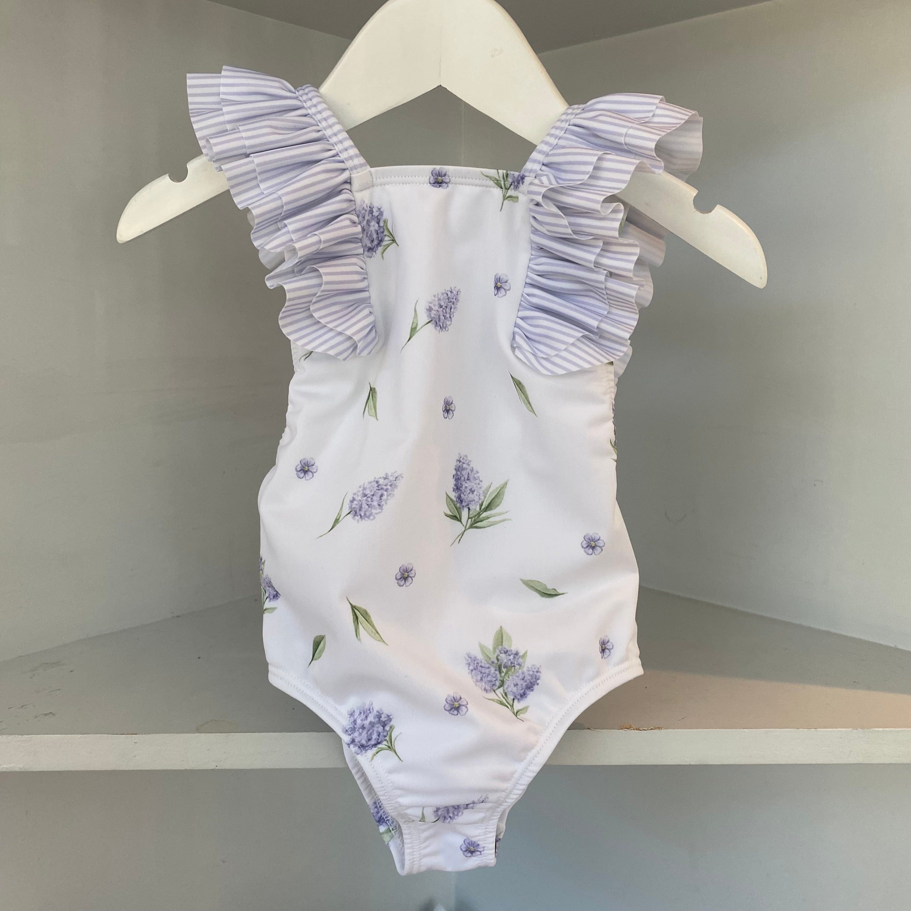 MEIA PATA -  Lavender Print Aruba Swimsuit - Lilac