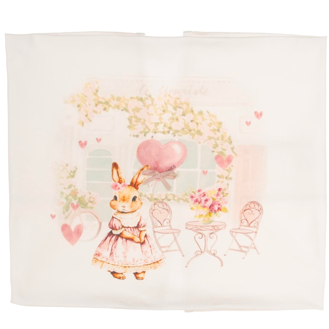 JAMIKS - Naja Rabbit Swaddle Blanket- Pink