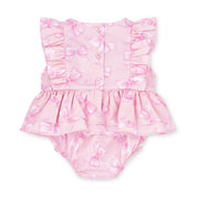 LITTLE A - Perfectly Pink Odessa Romper - Pink Blossom