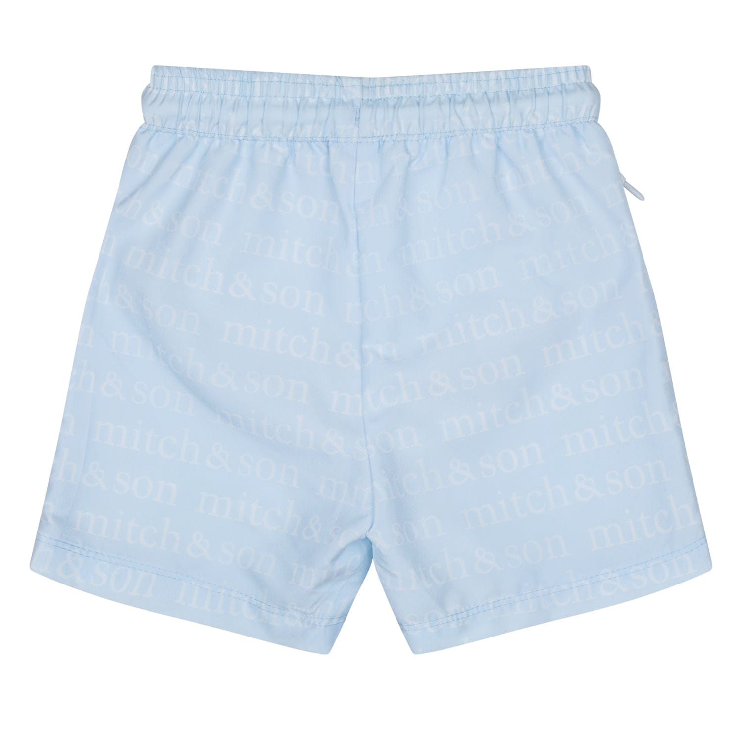 MITCH & SON - Triston Sandy Shores Mitch & Son Print Swim Shorts- Sky Blue