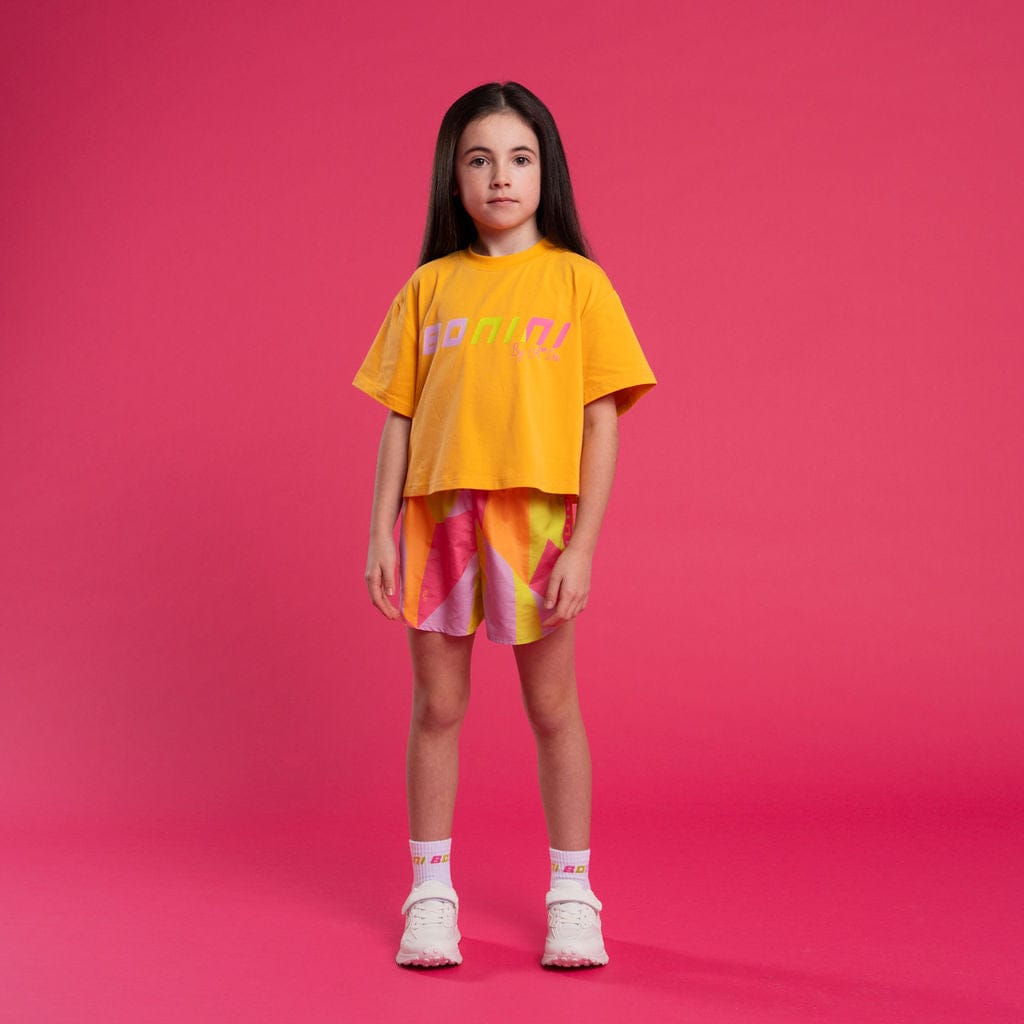 BONINI BY A DEE - Shine Cropped T & Spark Sport Shorts - Florida Orange