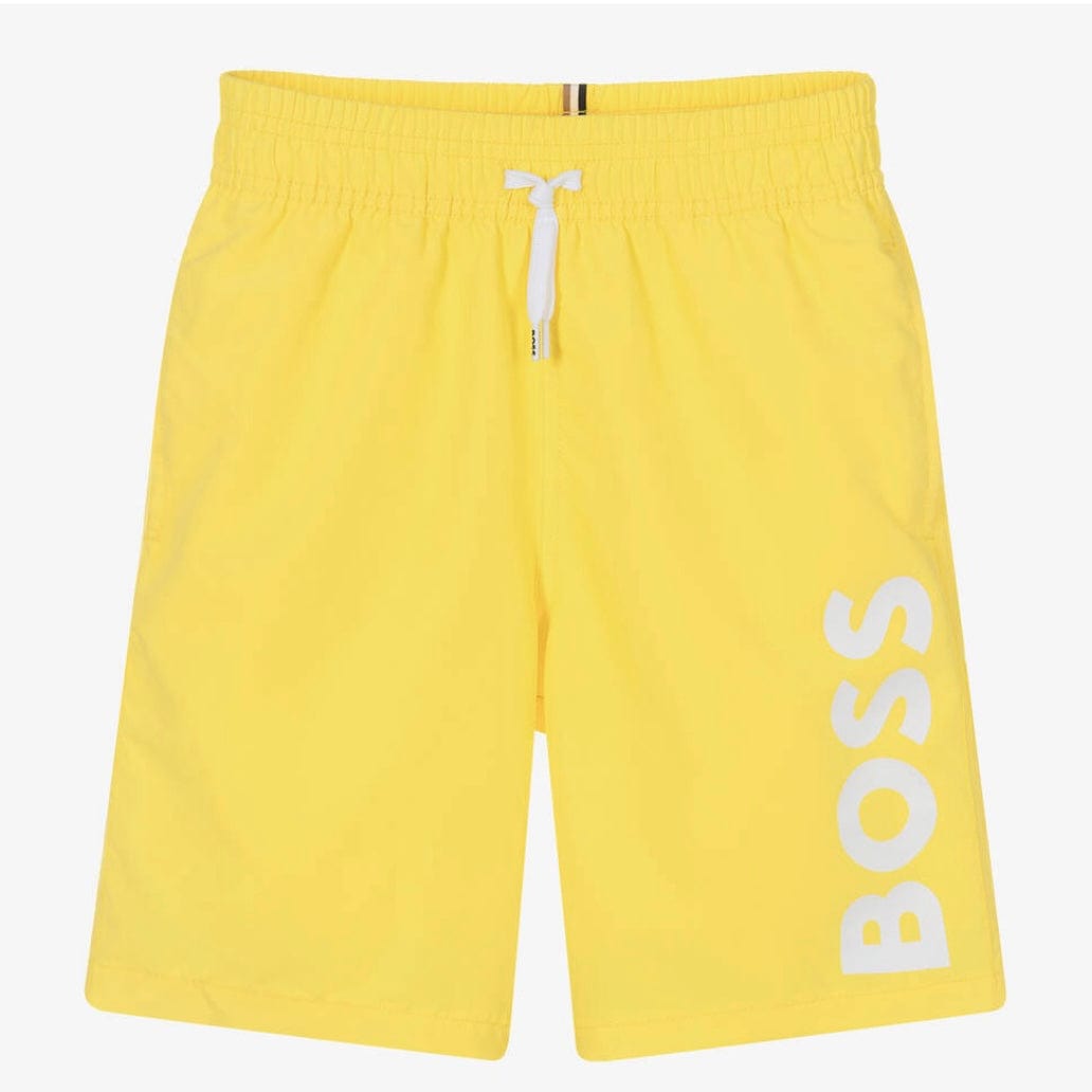 BOSS - Toddler Swim Short Logo - Yellow