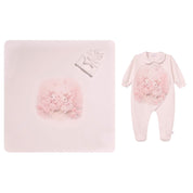 SOFIJA -Nel Babygrow / Swaddle Blanket & Hat Set - Pink