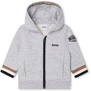 BOSS - Toddler Zip Hoodie Tracksuit  -  Greyo