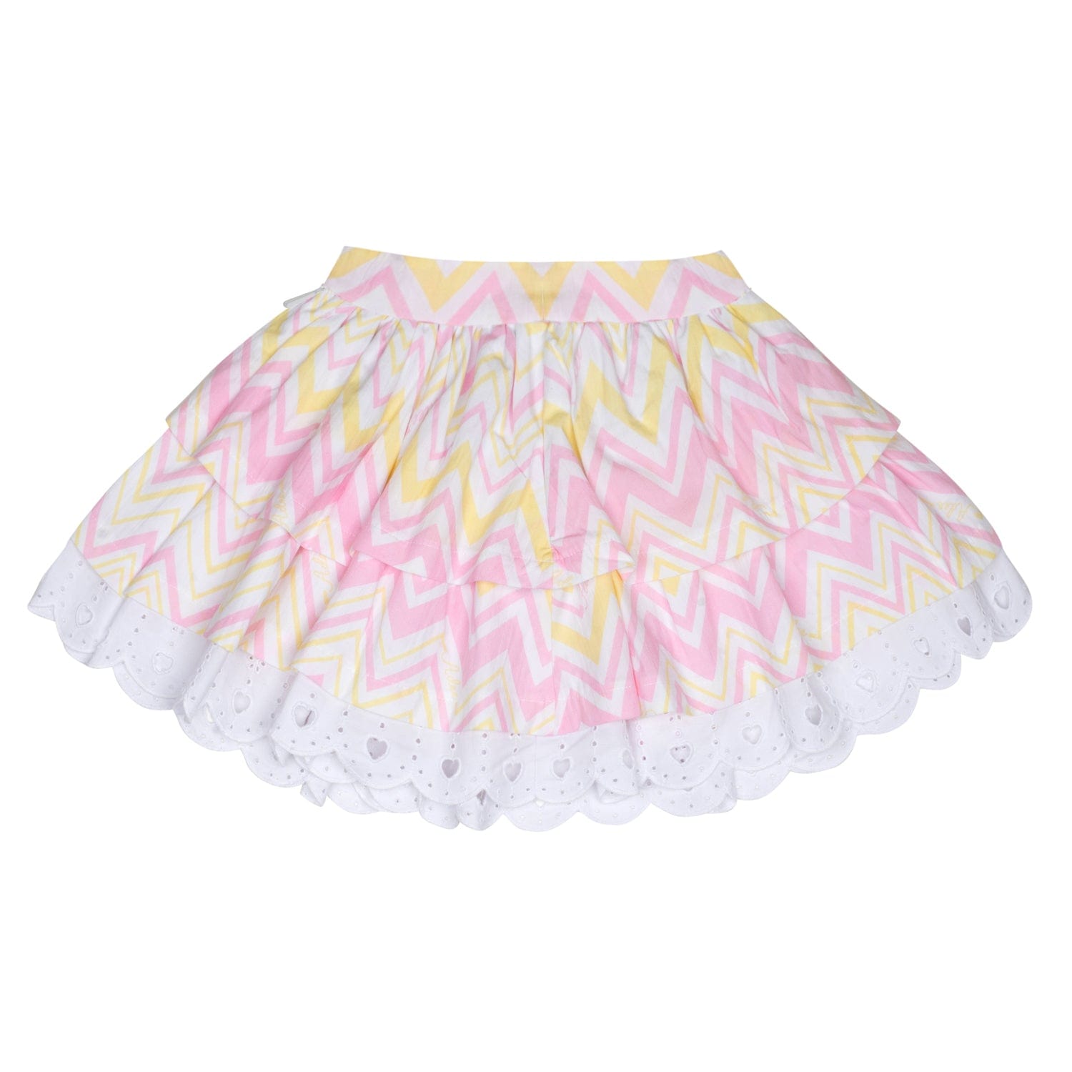 A DEE - Leanne Chic Chevron Skirt Set - White