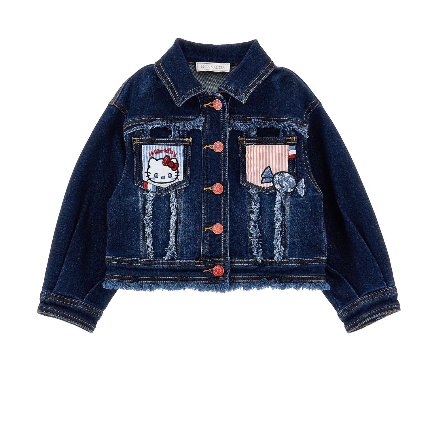 MONNALISA - Hello Kitty Denim Jacket - Blue