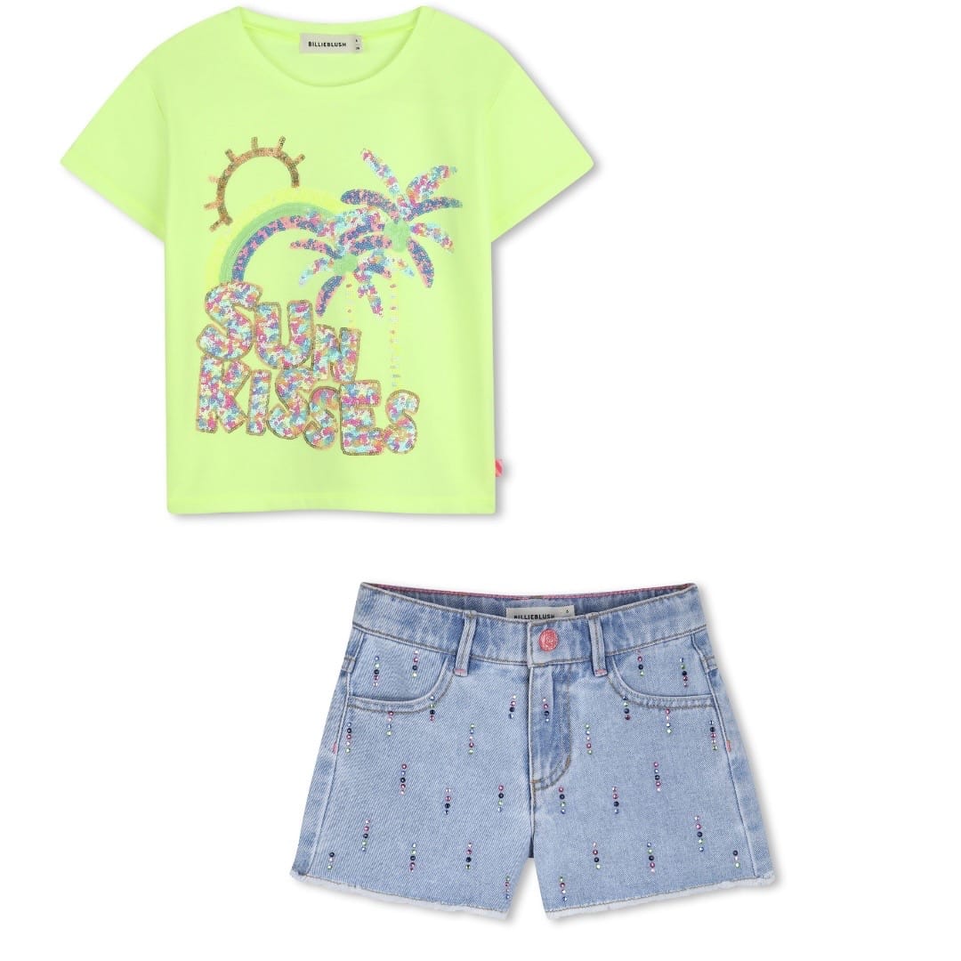 BILLIEBLUSH -  Top & Shorts - Denim