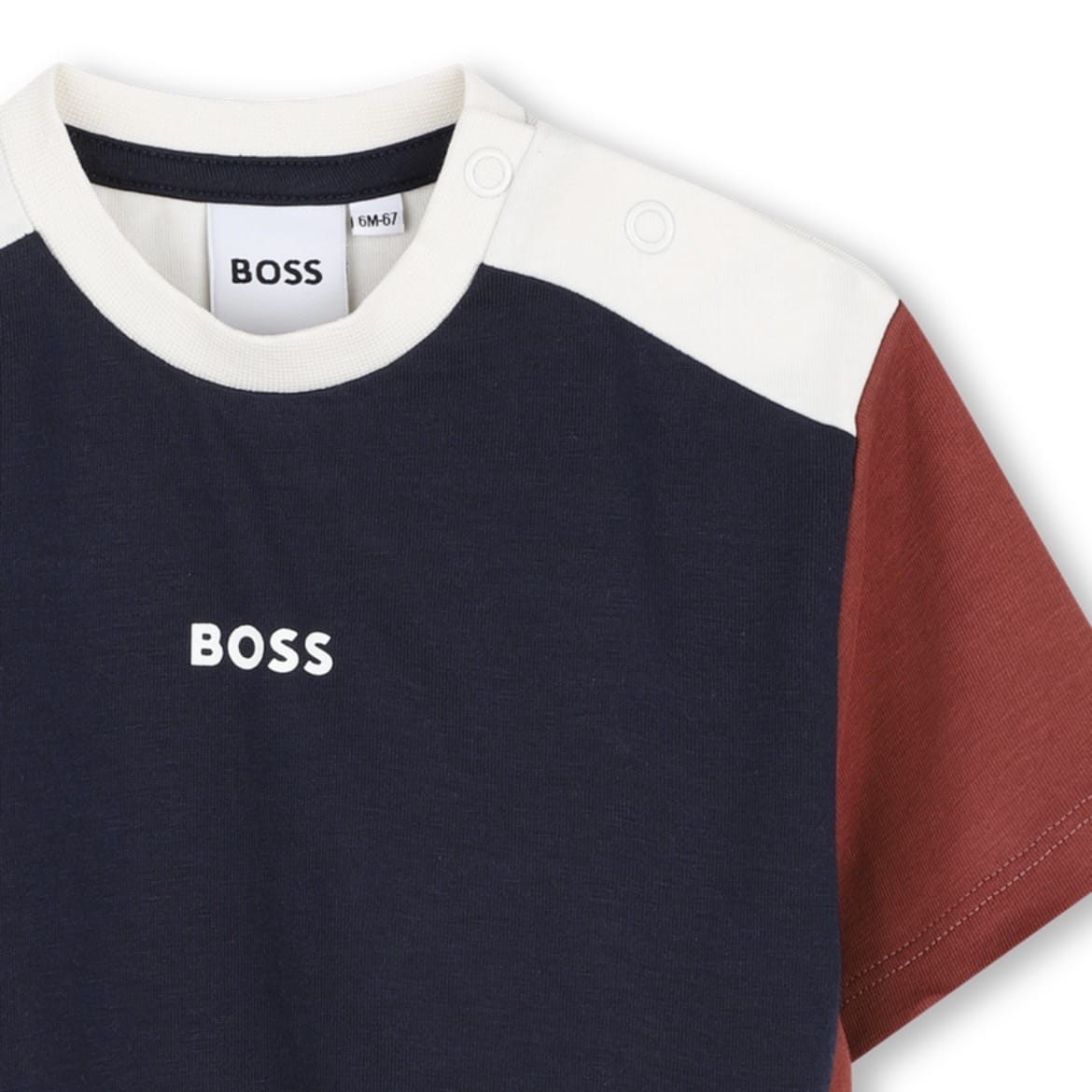 BOSS - Toddler Colour Block Zip Hoodie Three Piece Tracksuit  -  Navy