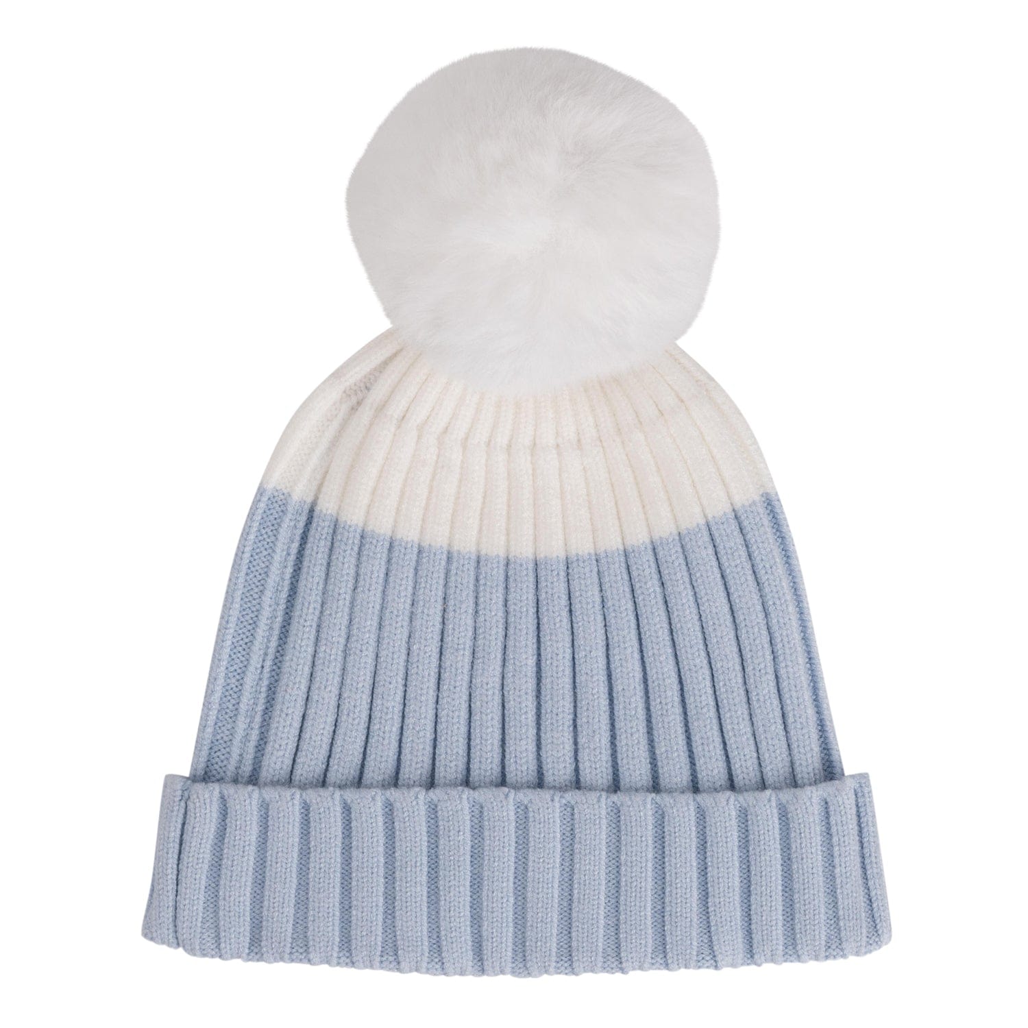 MITCH & SON - Ally Knitted Pom Pom Hat - Pale Blue