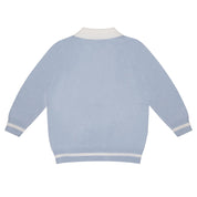 MITCH & SON - Andre & Arden Knitted Polo Top & Trouser Set - Pale Blue