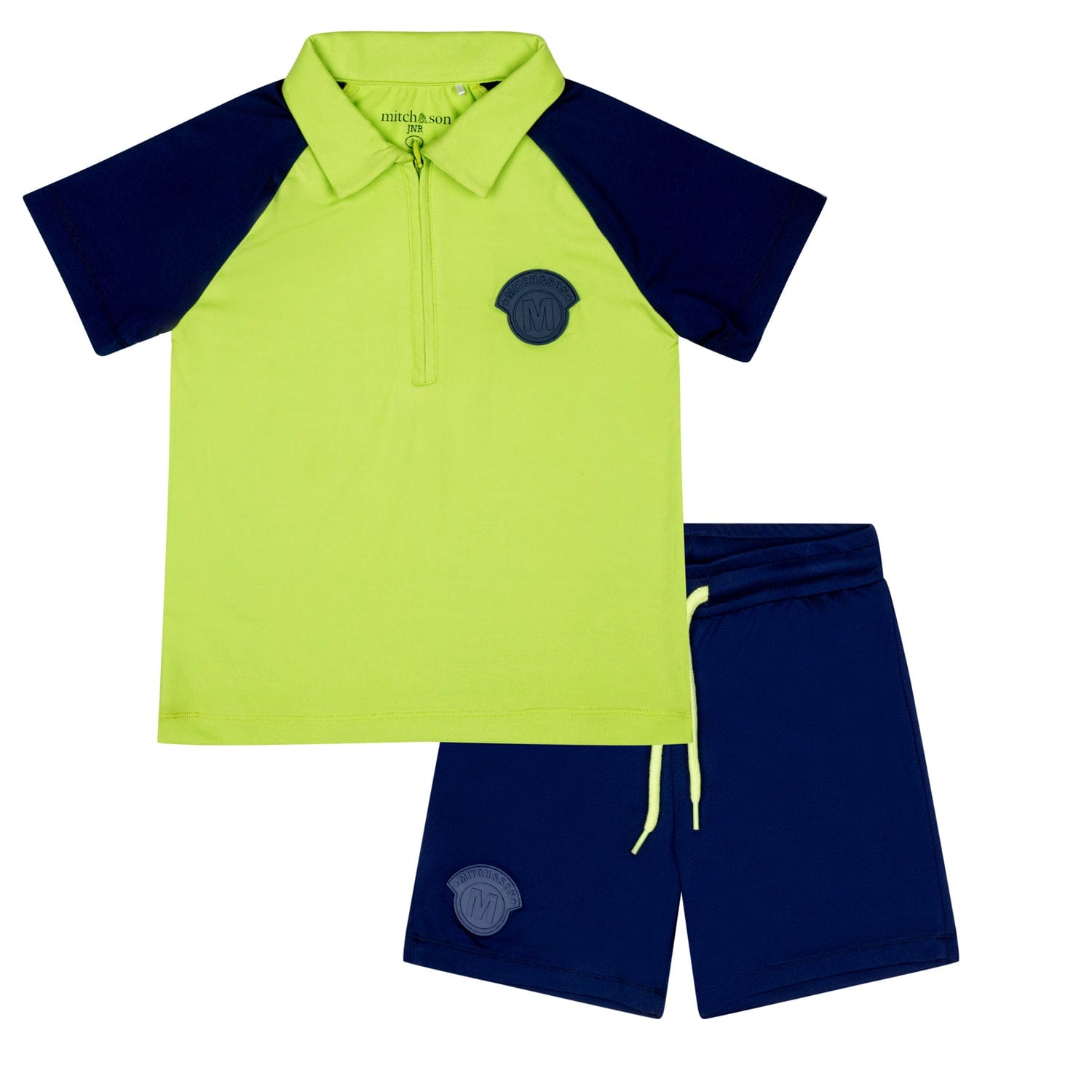 MITCH & SON - Wyatt JNR Poly Polo Set - Navy