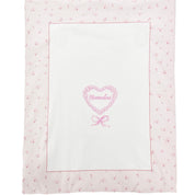 MONNALISA - Heart & Bow Blanket - White