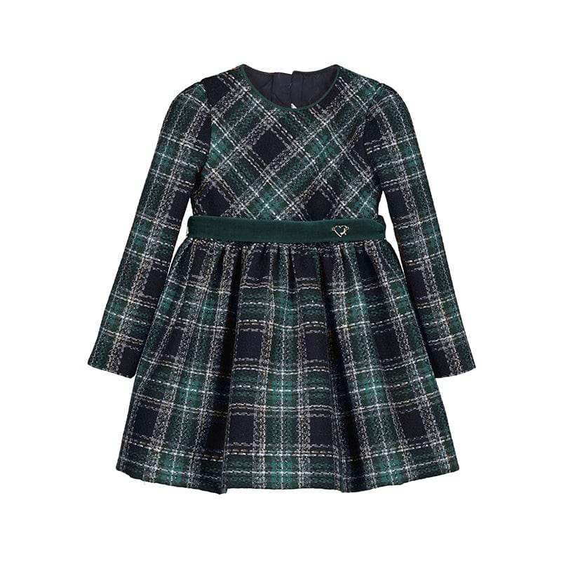 MAYORAL - Plaid Dress - Green