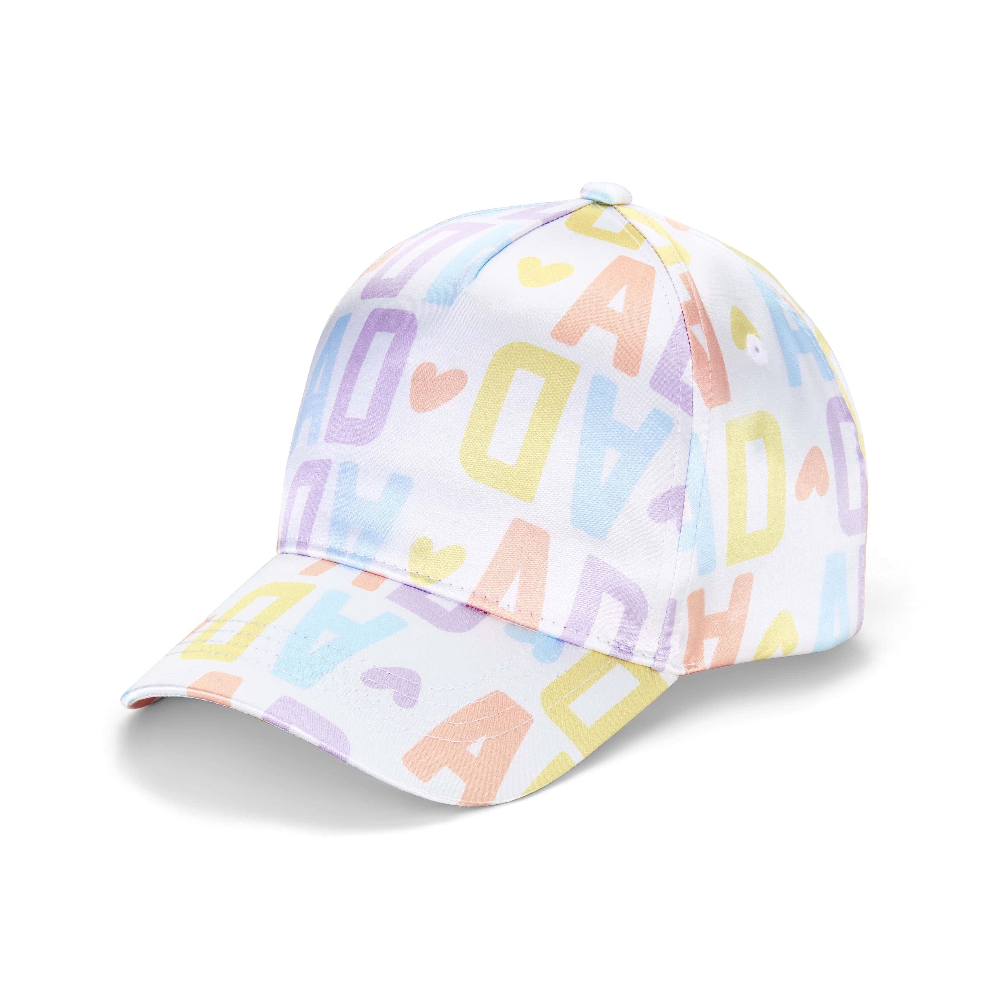 A DEE - Sofia Signature Summer Initial Print Cap - White