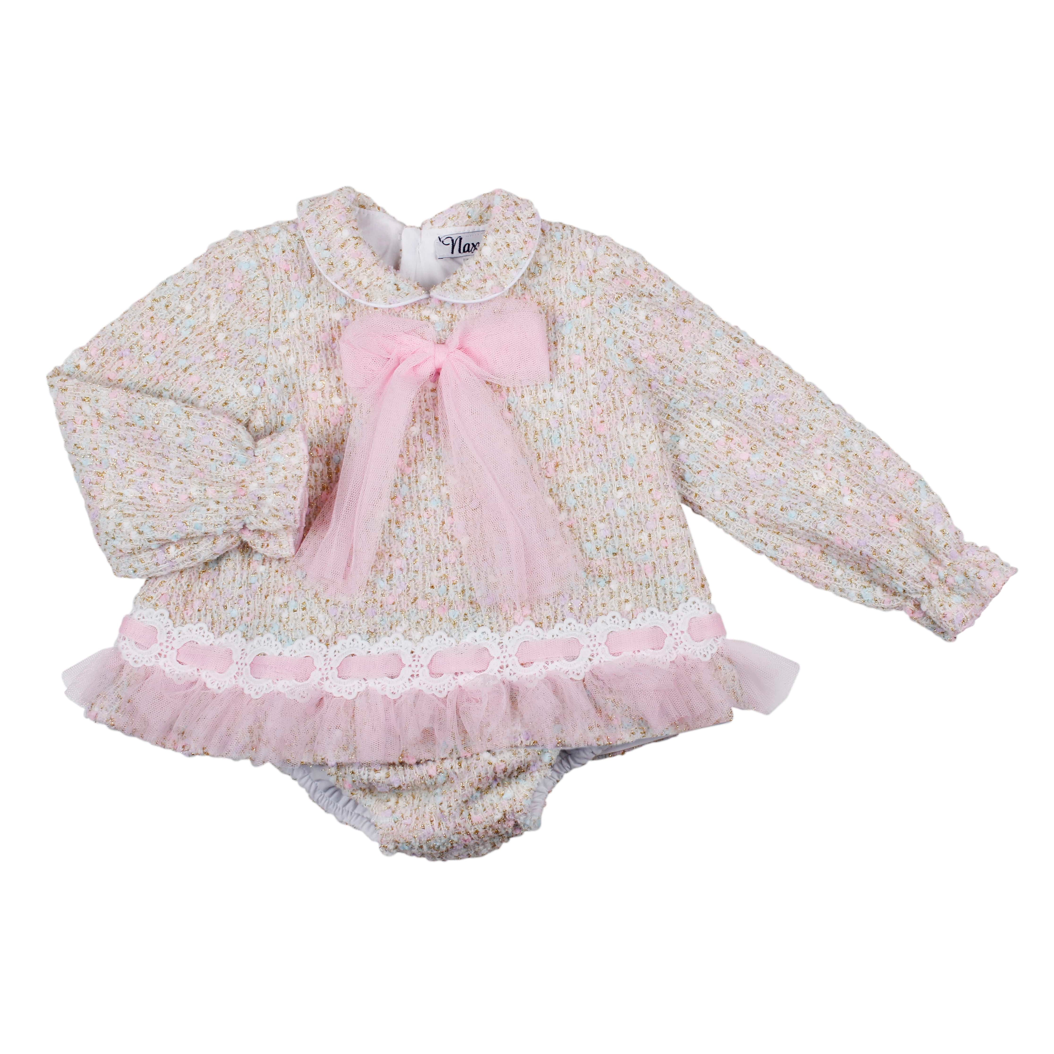 NAXOS - Tweed Baby Dress - Pink