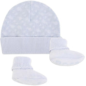 HUGO BOSS -Hat & Slipper Set - Pale Blue