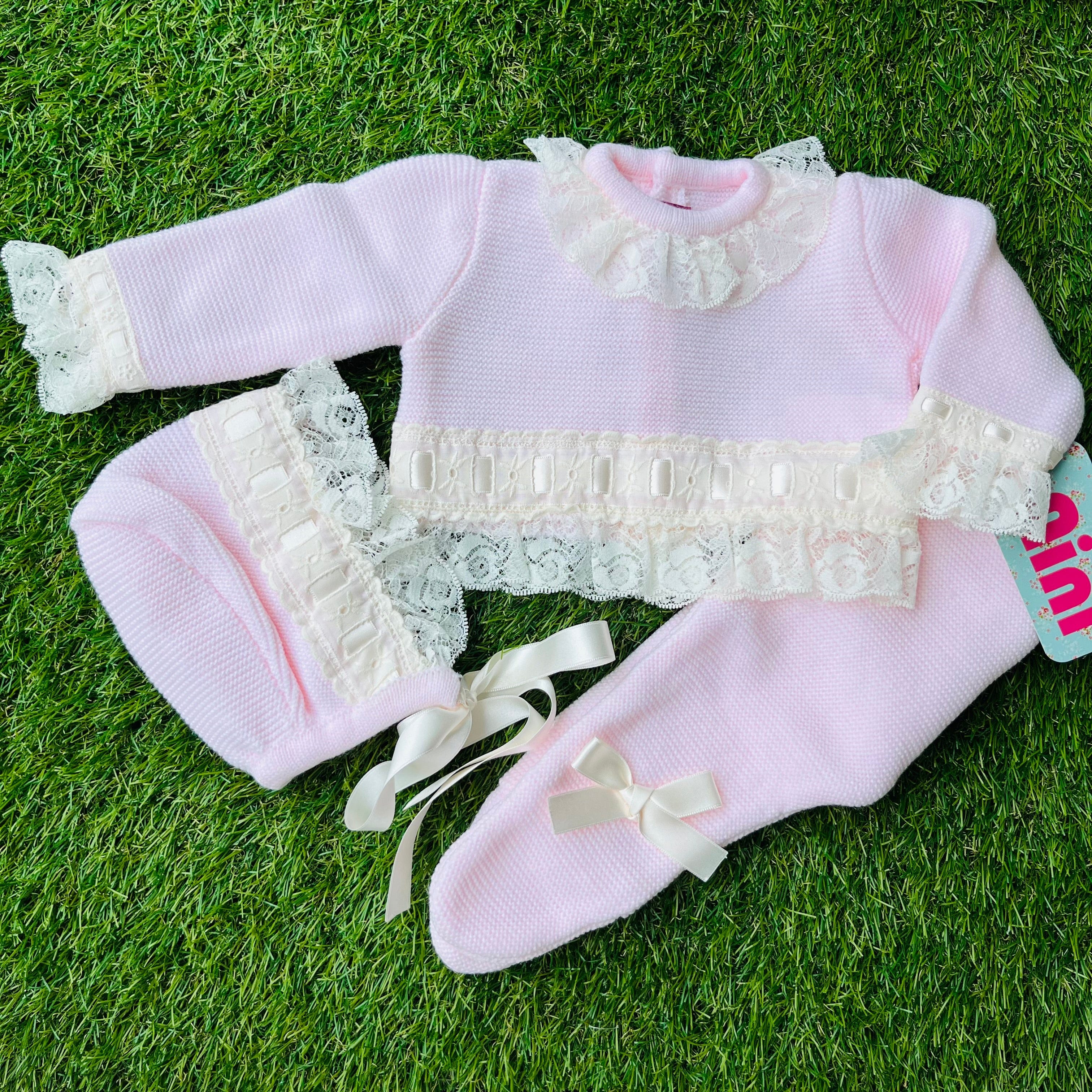 Nini - Three Piece Knit Set  - Pink