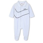 BOSS - Collar  Babygrow  -  Blue