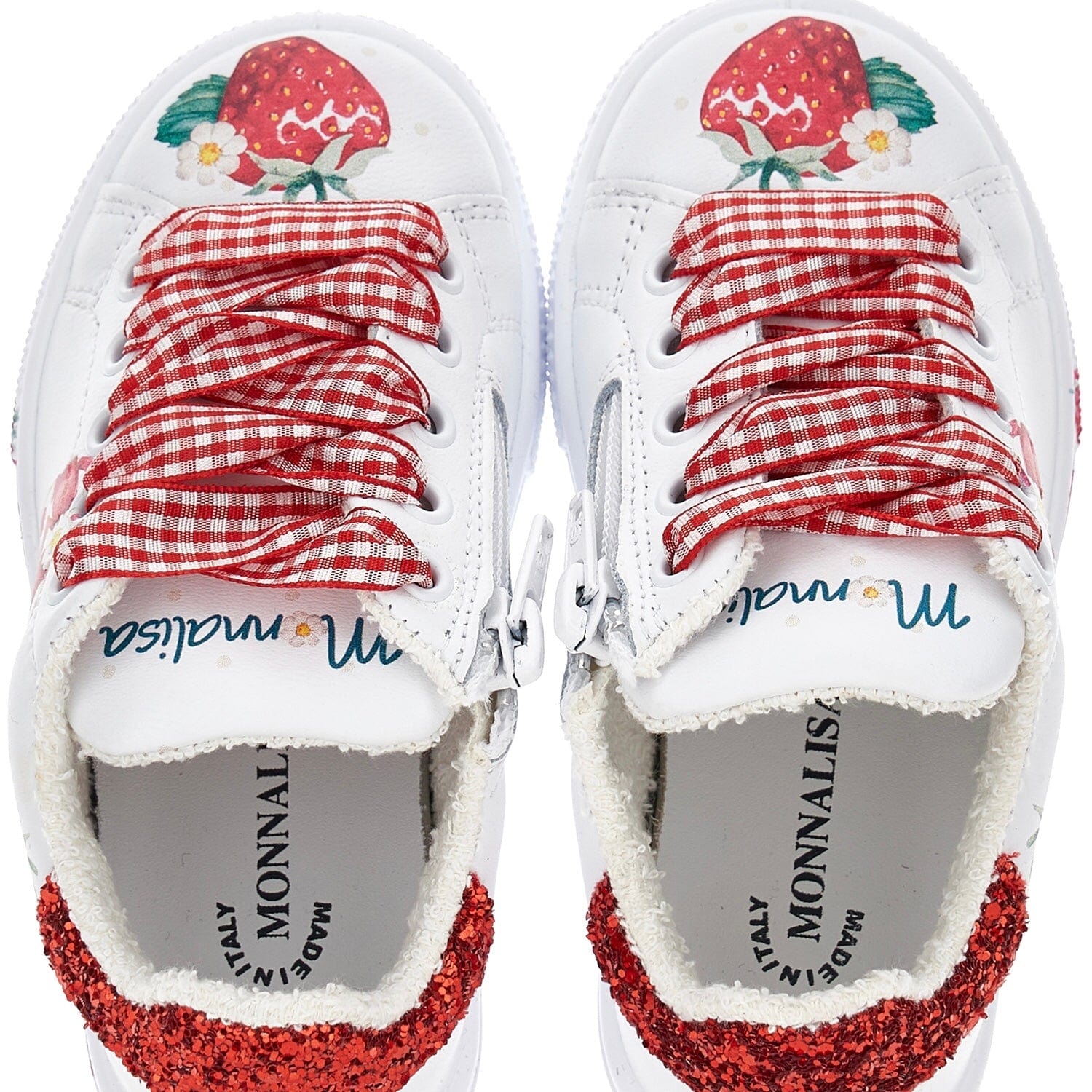 MONNALISA - Strawberry Trainers - White