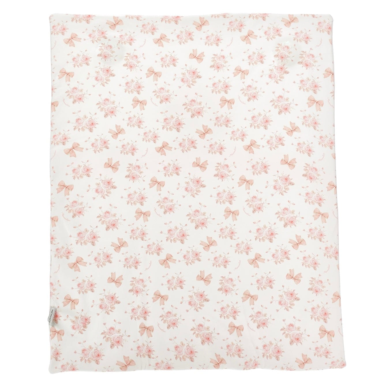 MONNALISA - Rose & Bow Puppy Blanket- Pink