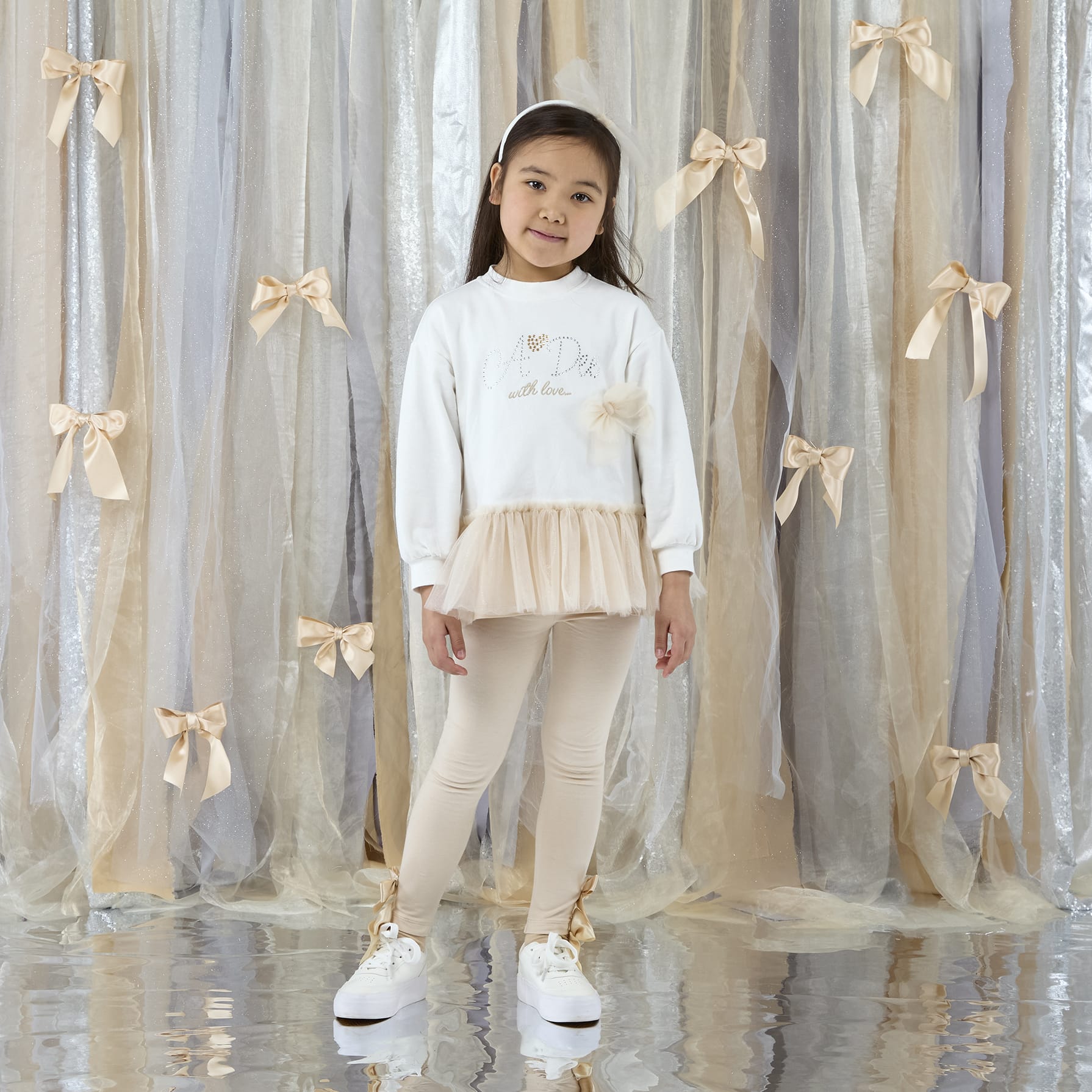 A DEE - Eau De A Dee Bonnie Tulle Legging Set - Snow White