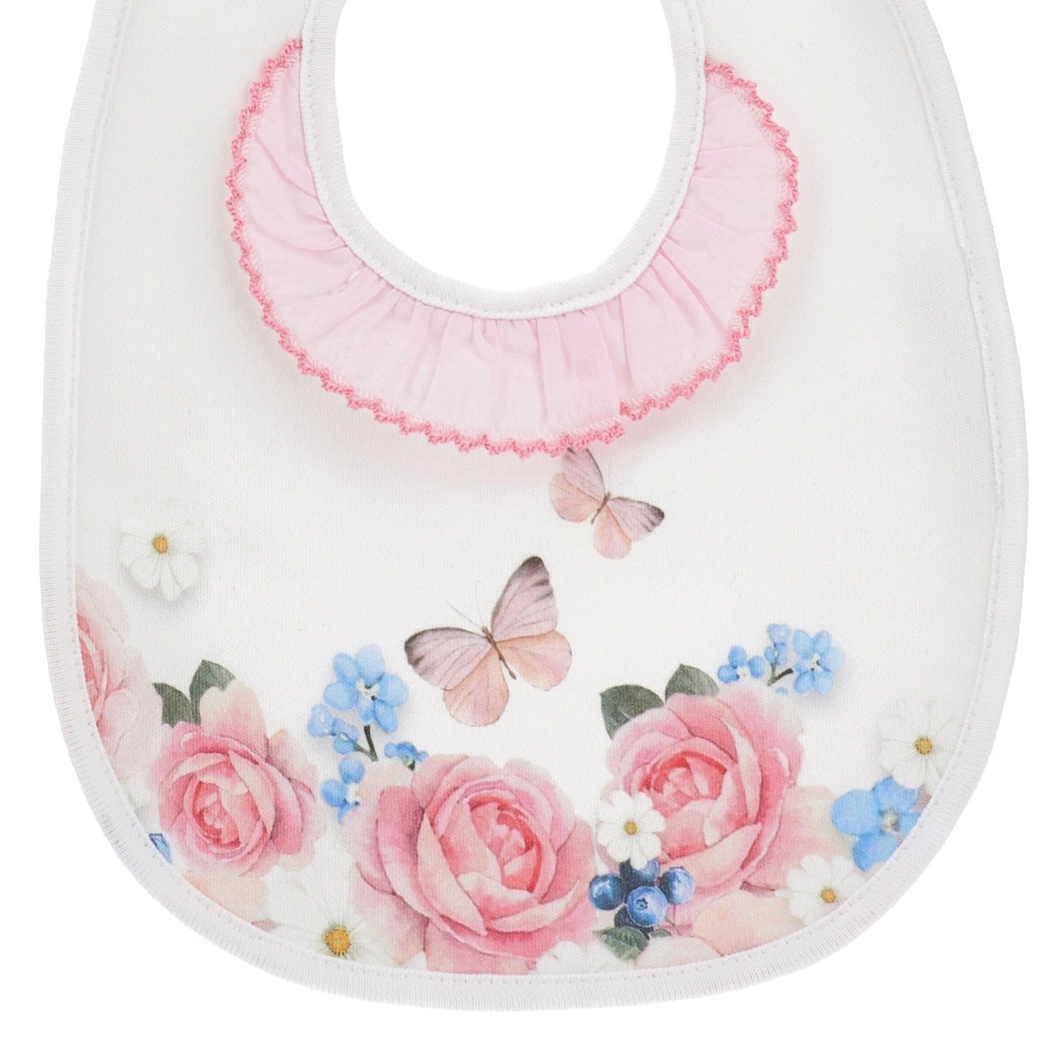 MONNALISA - Rose Babygrow Three Piece Set - Pink