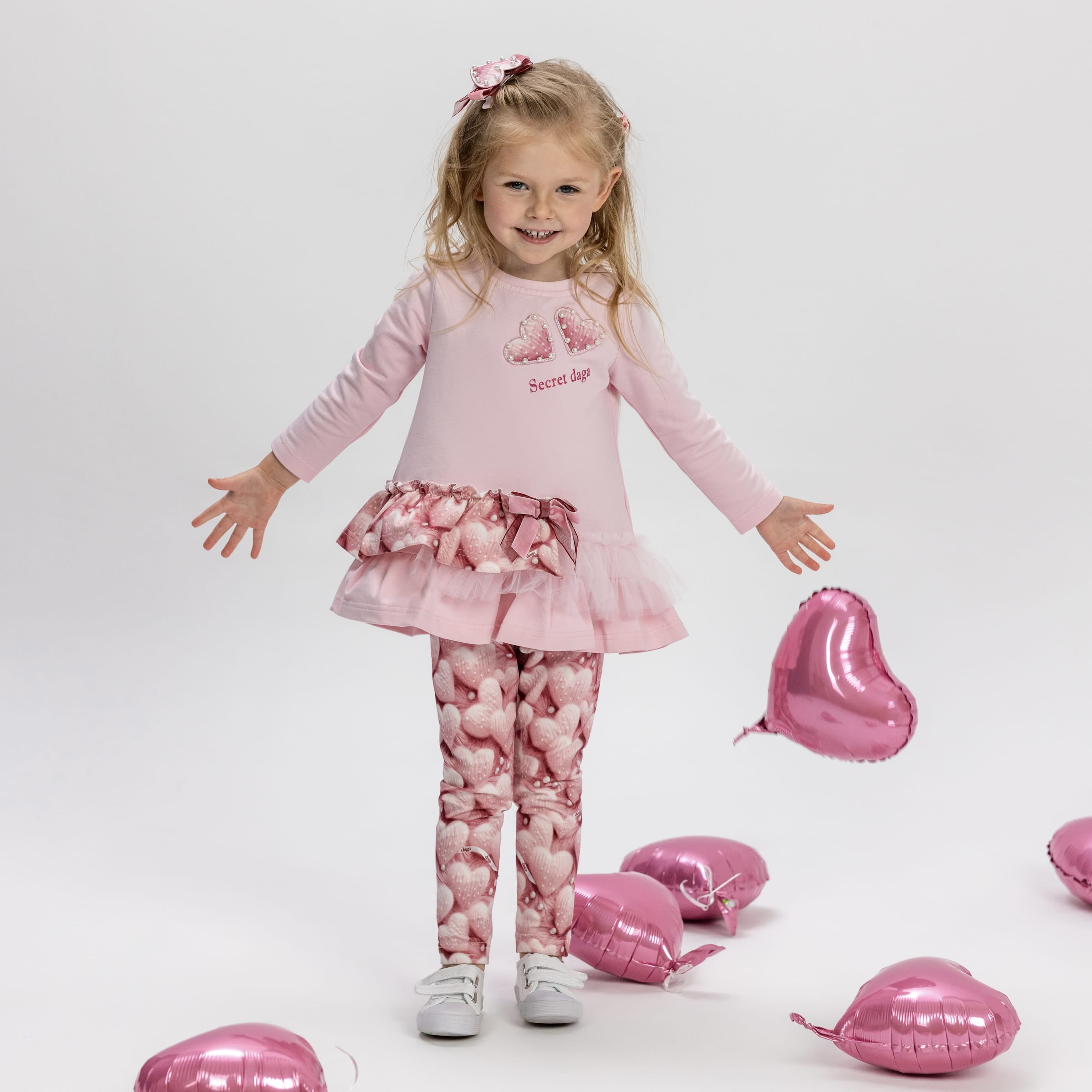 Daga - Love Storey Leggings Set - Pink