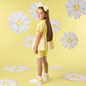 A DEE - Diana Daisy Dreamer Seersucker Cycling Short Set - Sweet Lemon