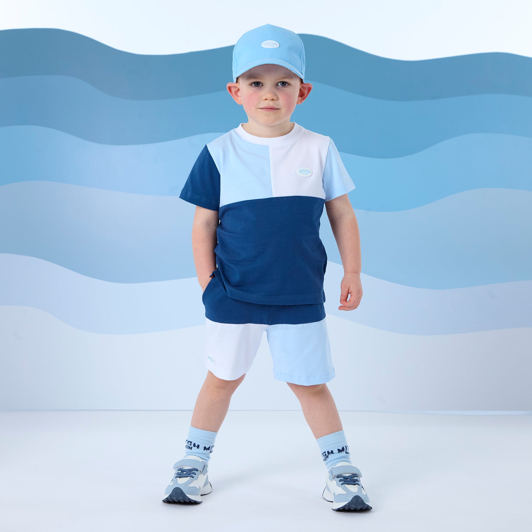 MITCH & SON - Finnegan Beyond Blue Cut & Sew Soft Short Set - Sailor Navy