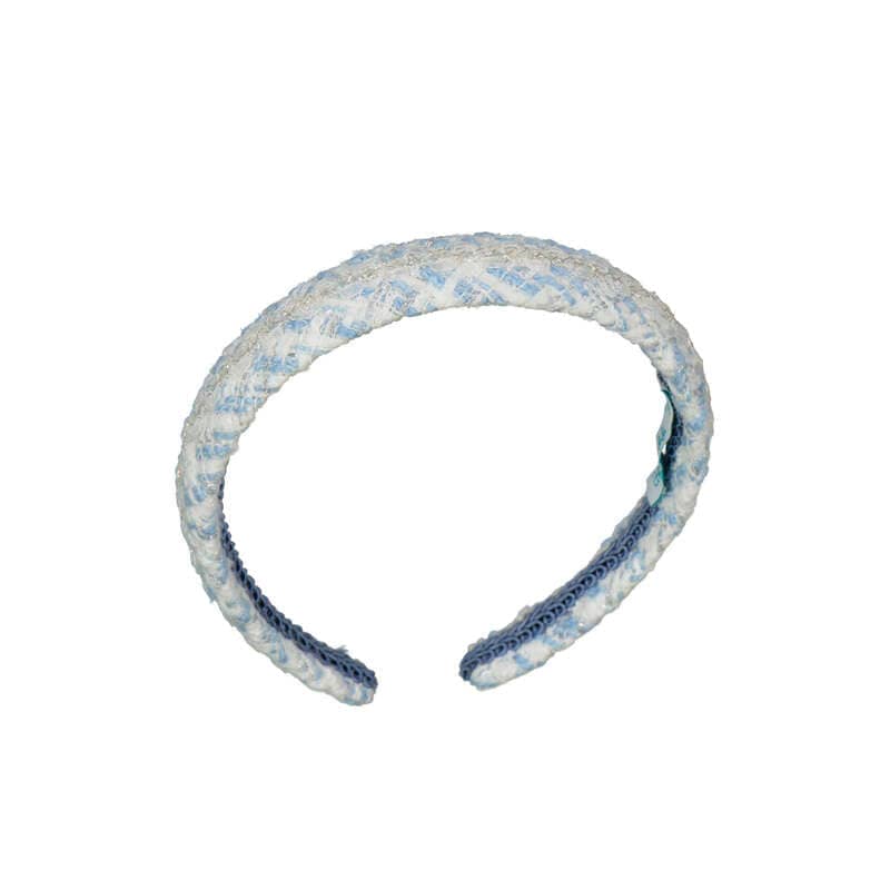 ABEL & LULA - Tweed Hairband - Sky Blue