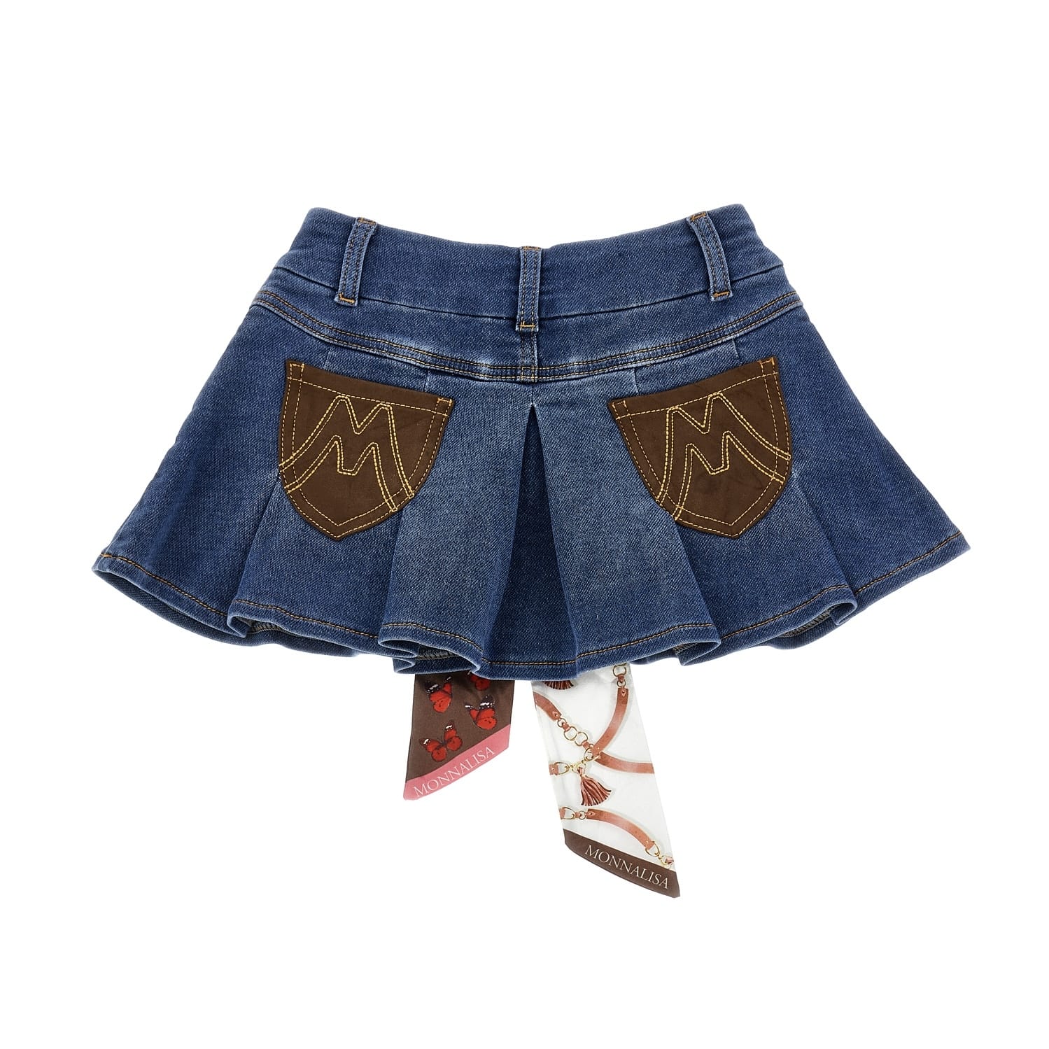 MONNALISA - Toy Story Blouse, Jumper & Denim Skirt Set - Cream