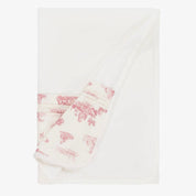 PURETÉ - Velour Toile De Jouy Three Piece Baby Layette Set - Pink