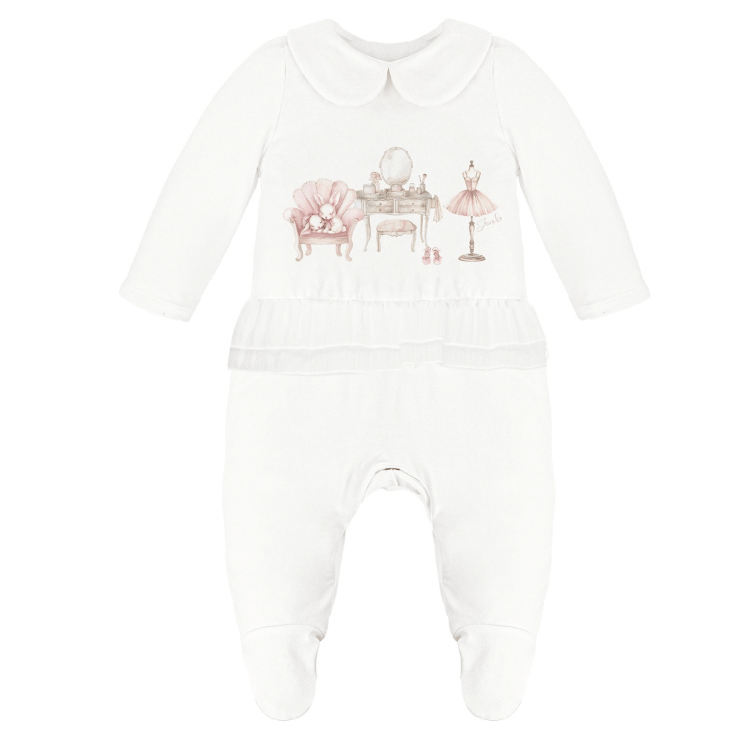 JAMIKS - Cotton Hanne Babygrow - Peach