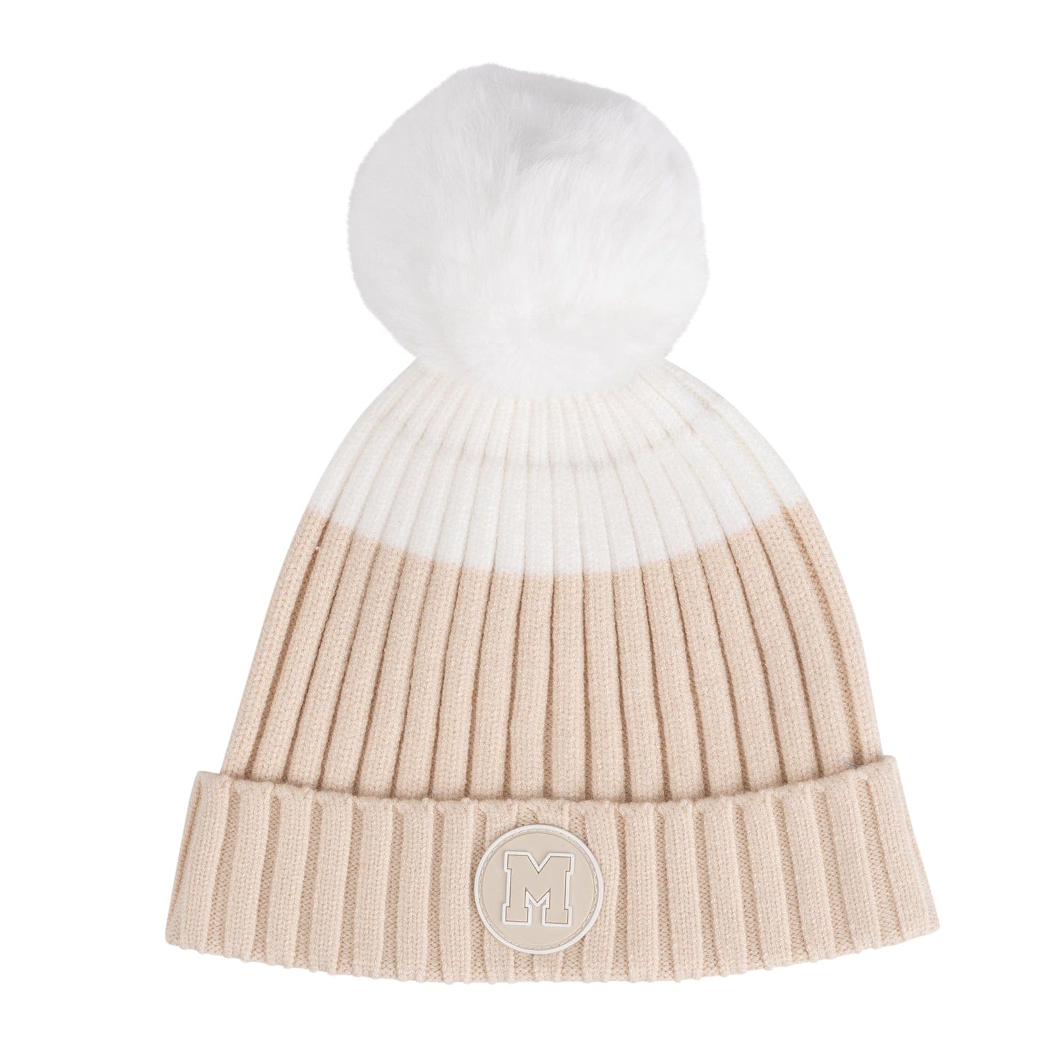 MITCH & SON - Ally Knitted Pom Pom Hat - Beige