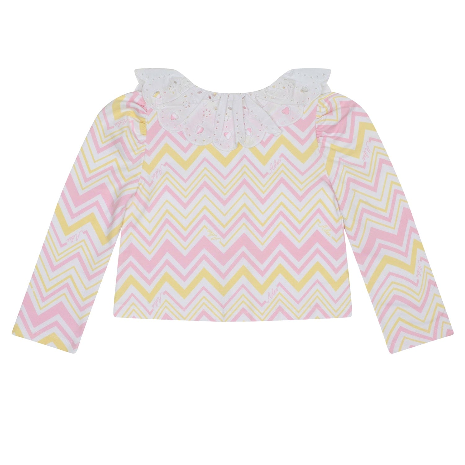 A DEE - Lucy Chic Chevron Cardy - White