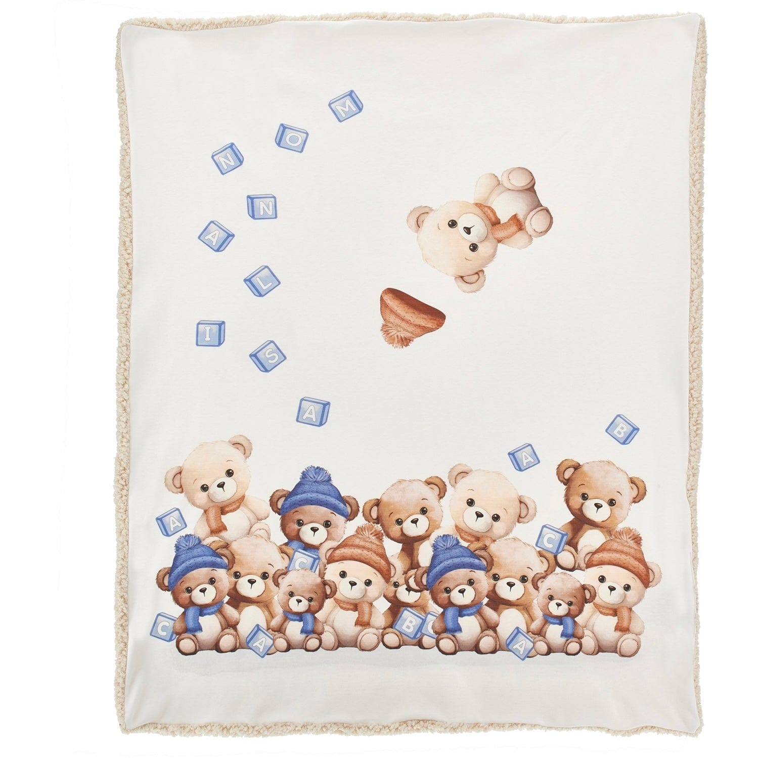 MONNALISA - Teddy Blanket - Blue