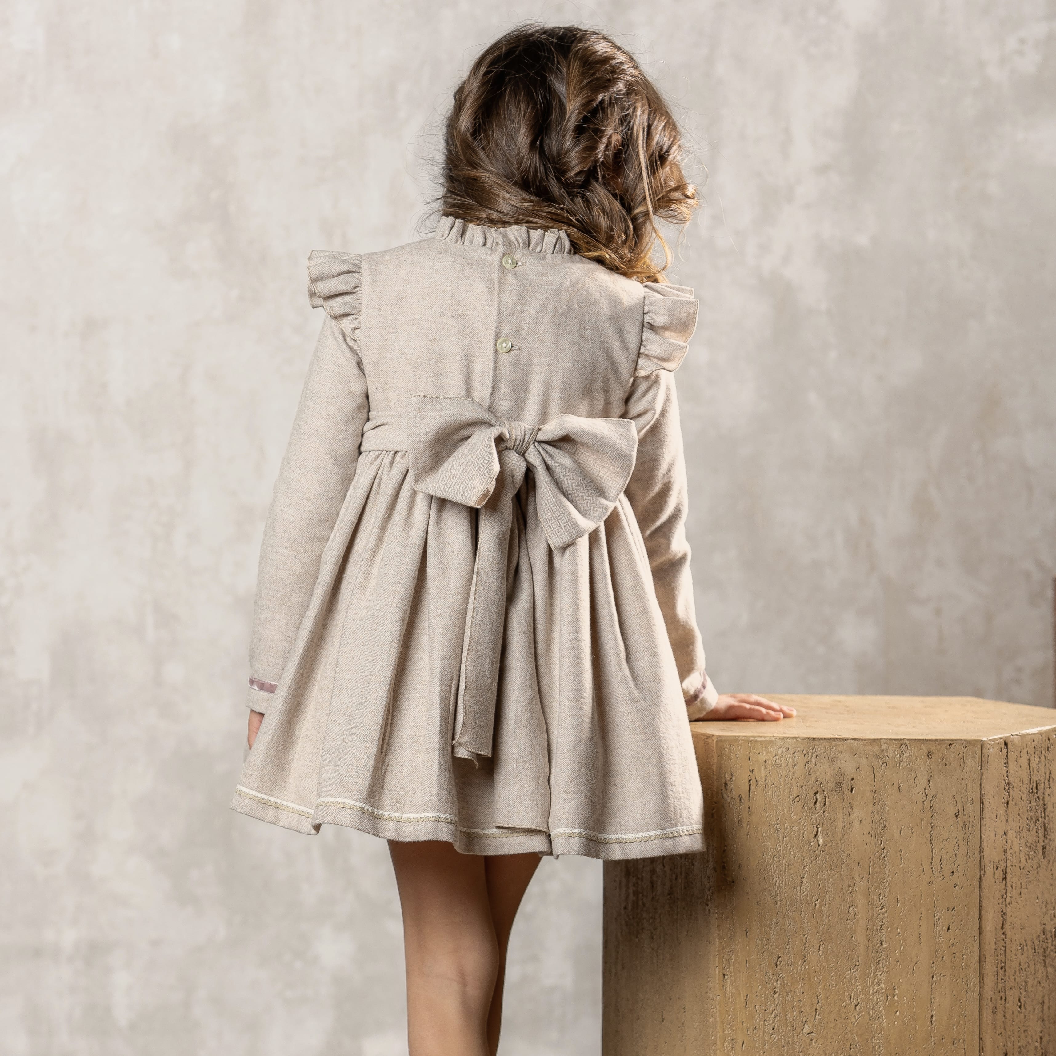 ABUELA TATA - Ava Puffball Dress - Camel