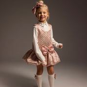 Daga - Sparkle Blush Pinafore Set - Pink