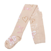 A DEE - Abstract Teddy Serenity Teddy Print Tights - Beige