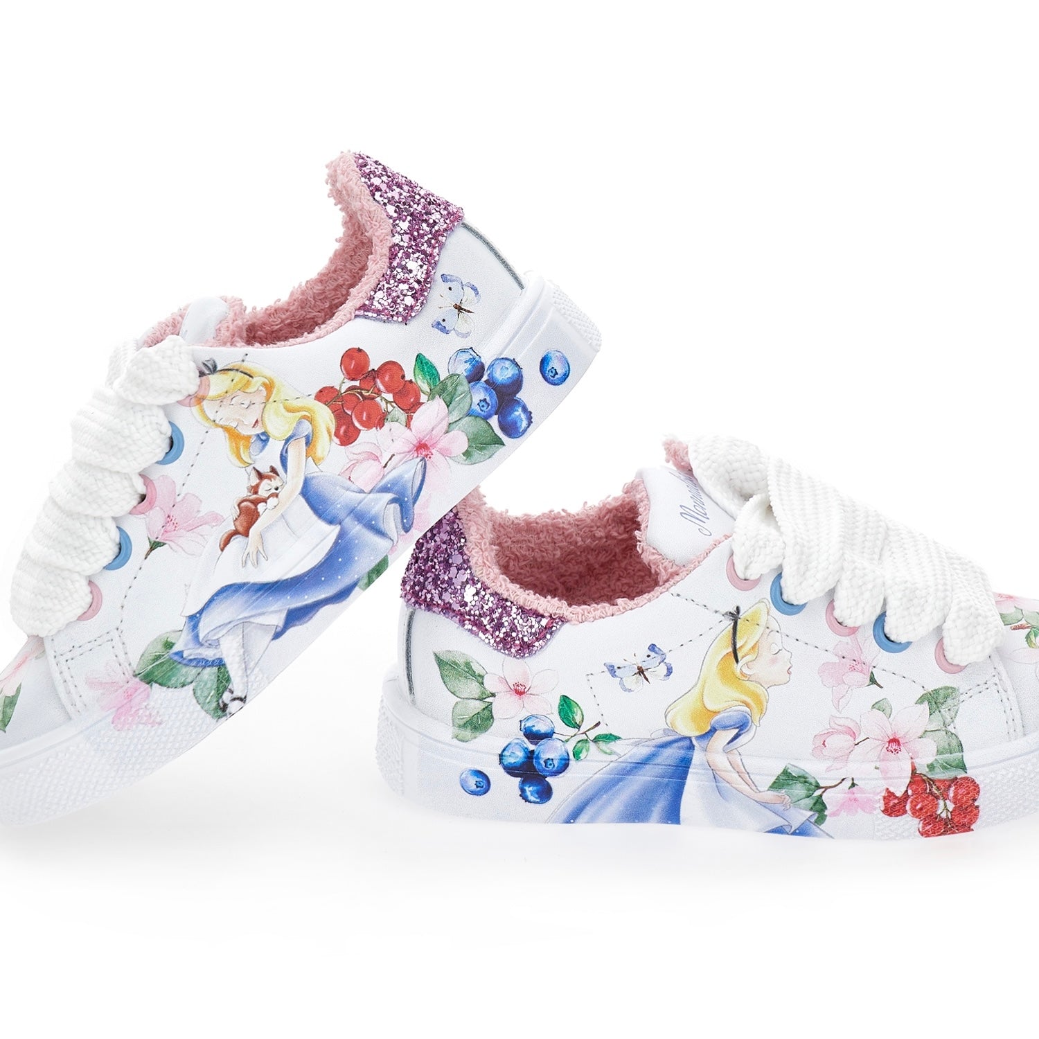 MONNALISA - Alice In Wonderland Trainers - White