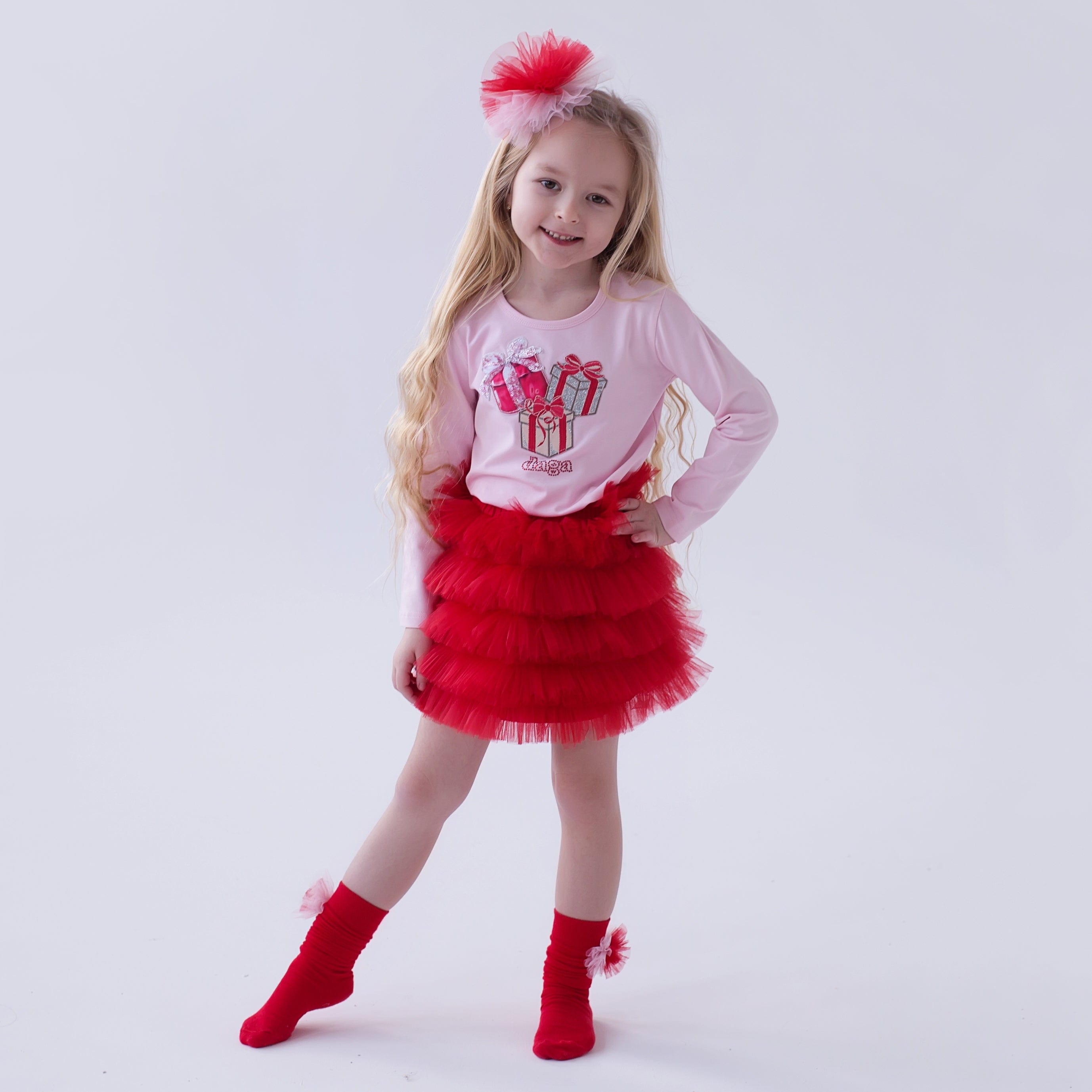 Daga - Magical Surprises  Two Piece Tutu Skirt Set - Red