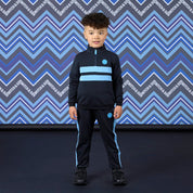 MITCH & SON - Winter Chevron Walker - Quarter Zip Tracksuit - Black