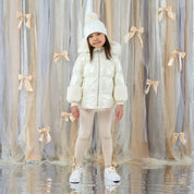 A DEE - Eau De A Dee Avery Short Fur Trim Jacket - Snow White