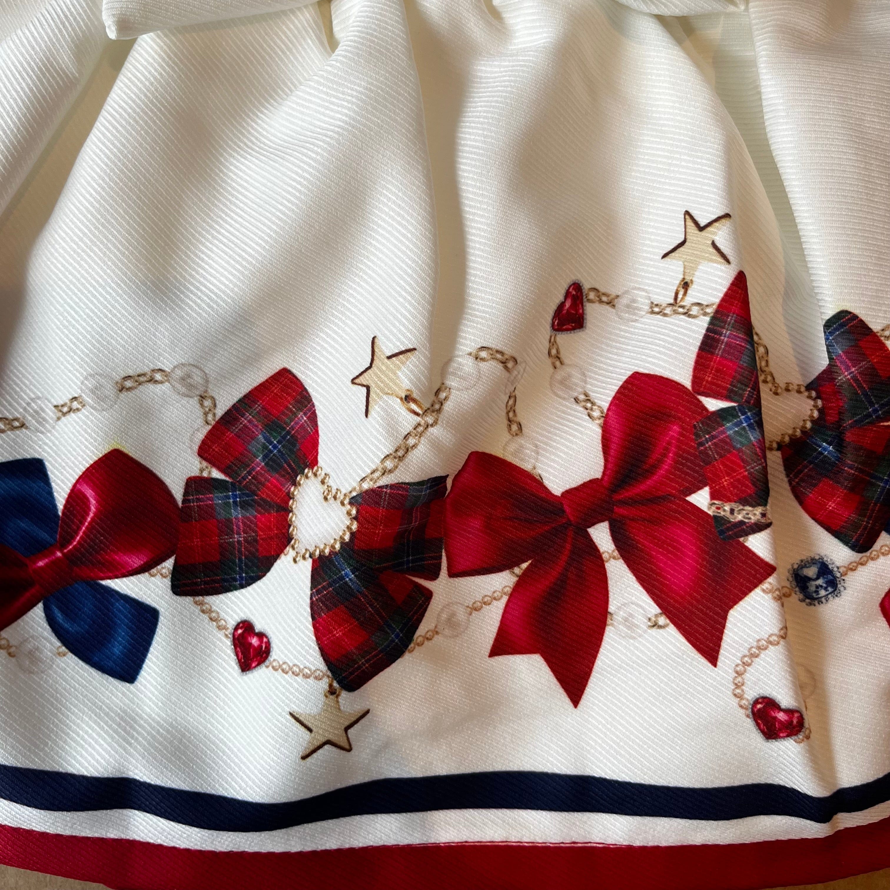 IS - Bow  Skirt Set - Red